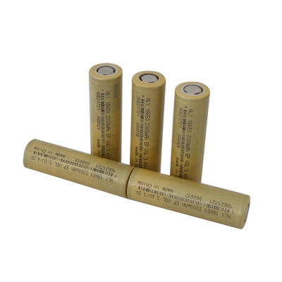 เครื่องมือไฟฟ้ารอบลึก 18650 Li Ion Battery 2200mah 3.6V พลังงานสูงแบบชาร์จไฟได้