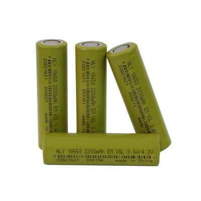 HLY แบบชาร์จไฟได้ทรงกระบอก 2200mah 18650 แบตเตอรี่สำหรับจักรยานไฟฟ้า