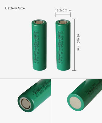 3.6V 2500mah ชาร์จพลังงานแสงอาทิตย์ 18650 เซลล์แบตเตอรี่ชาร์จ AAA ความจุสูง