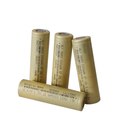 พลังงานมือถือ 2000mah 18650 แบตเตอรี่แบบชาร์จใหม่ได้ UN38.3 สำหรับไฟฉายที่สว่างสดใส