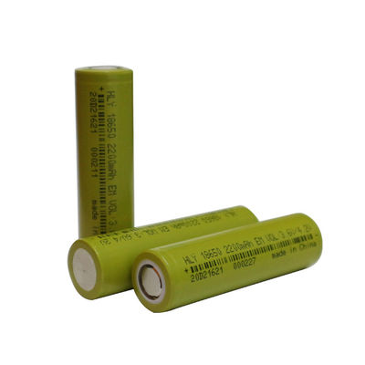 500 ครั้ง 3.6 โวลต์ลิเธียม 2200mah 18650 แบตเตอรี่ชาร์จใหม่ได้ความหนาแน่นพลังงาน