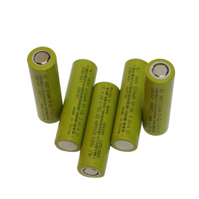 18650 แบตเตอรี่ลิเธียมแบบชาร์จไฟได้ 3.6v 2200mah ลิเธียมไอออนเซลล์แบตเตอรี่