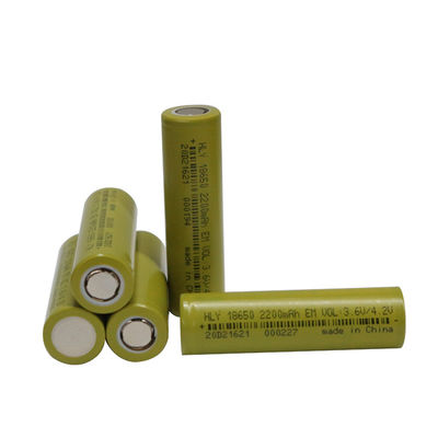 ชาร์จใหม่ได้ 3.6 V Li Ion 2200mah 18650 แบตเตอรี่ความปลอดภัยสูง OEM ODM