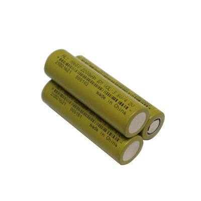 พลังงานสูง 2200mah 18650 แบตเตอรี่ 3.6 โวลต์แบตเตอรี่ลิเธียมไอออน 500 รอบ