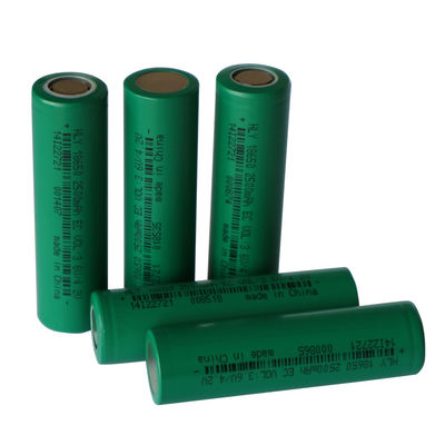 แบตเตอรี่ลิเธียมไอออนแบบชาร์จไฟได้ไฟฉาย 18650 3.6V 2500mAh