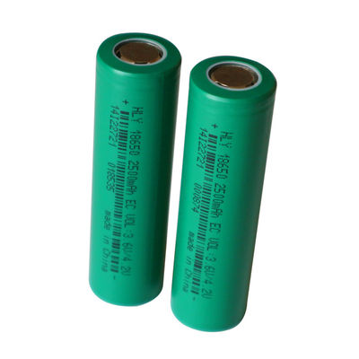 แบตเตอรี่ลิเธียมไอออนแบบชาร์จไฟได้ไฟฉาย 18650 3.6V 2500mAh