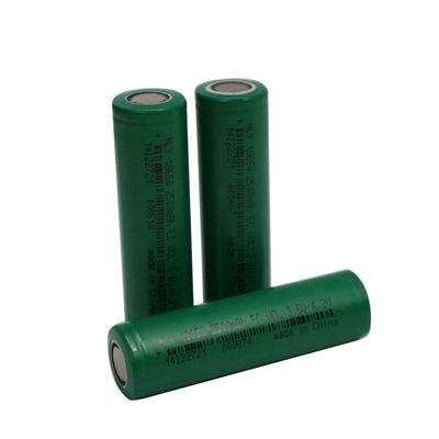 อัตราสูง 3C แบบชาร์จไฟได้ 3.7v 18650 แบตเตอรี่ 2500mah สำหรับไฟฉายสว่าง