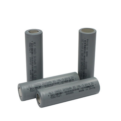 500 ครั้งทรงกระบอก 18650 Li Ion แบตเตอรี่ 3.6V 2600mAh แบตเตอรี่แบบชาร์จได้