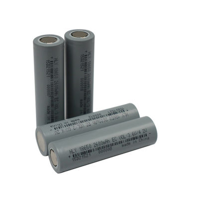 BIS 3.6 โวลต์แบตเตอรี่แบบชาร์จไฟ 2600mAh อัตราสูง 18650 Cell Battery