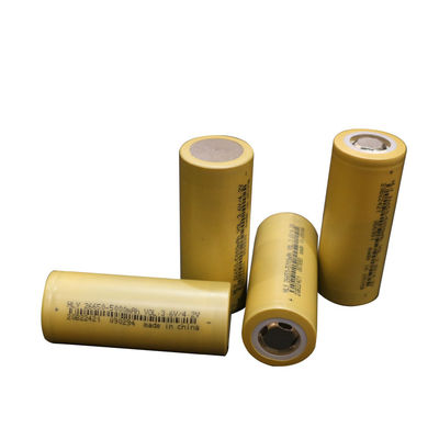 อายุการใช้งานยาวนาน 26650 เซลล์แบตเตอรี่ลิเธียมทรงกระบอก 3.6V 5000mAh ชาร์จใหม่ได้