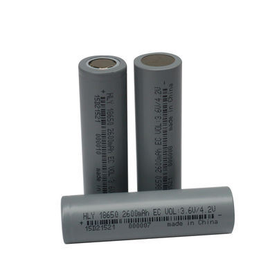 CE 3.6V High Drain 18650 แบตเตอรี่ลิเธียมไอออนแบบชาร์จไฟได้ 2600mah