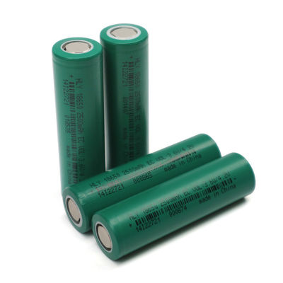 HLY 18650 เซลล์แบตเตอรี่ทรงกระบอก OEM 3.6V 2500mah สำหรับยานพาหนะไฟฟ้า