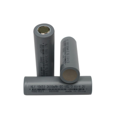 BIS 3.6 โวลต์ลิเธียมไอออน 2600mah 18650 เซลล์แบตเตอรี่อัตราสูง