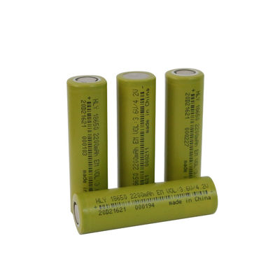 NCM 3.6 v Li Ion Cell 2200mAh แบตเตอรี่พลังงานแสงอาทิตย์แบบชาร์จไฟได้